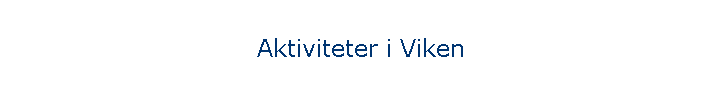 Aktiviteter i Viken