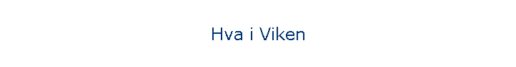 Hva i Viken